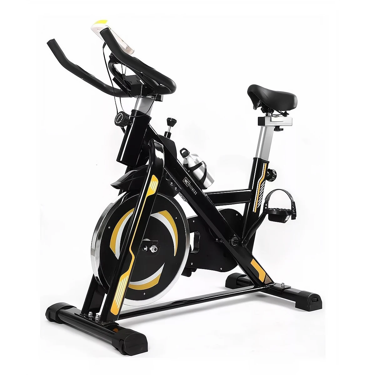Home Gym Fitness Spin Bike Indoor Exercise With Integrated LCD Monitor Counter 6~13kgs Magnetic Brake System Made of Steel Metal