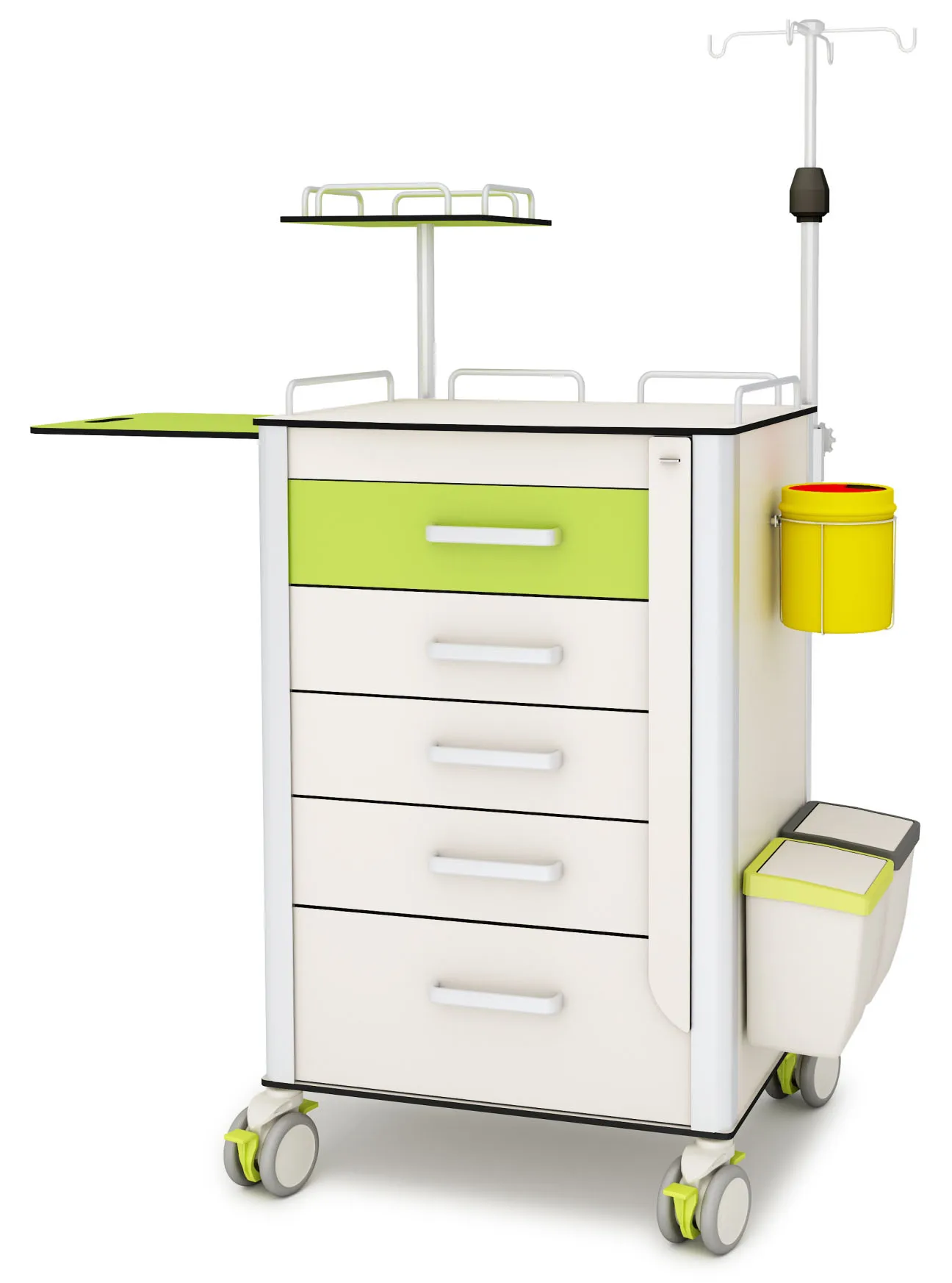 
Factory Direct HPL Board Hospital Rescue Multifunctional Medicine Delivery Cart Vehicle trolley medical Emergency Trolley 