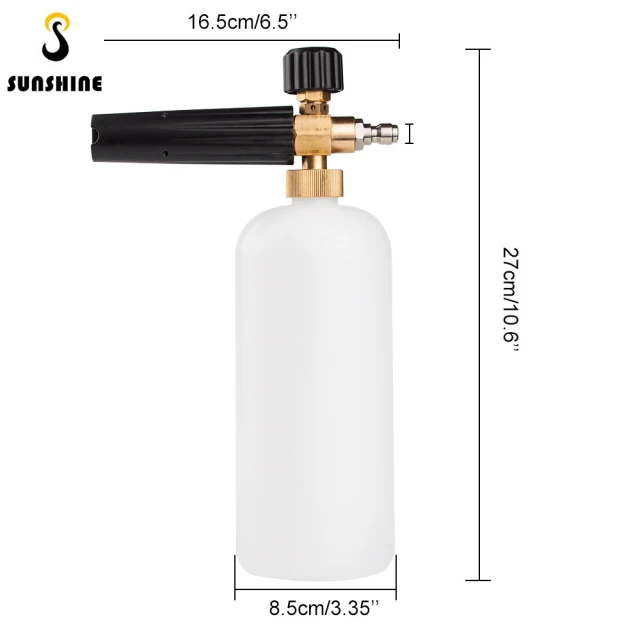 High pressure 3000PSI Car washer spray gun with quick release adapter Snow foam lance cannon set