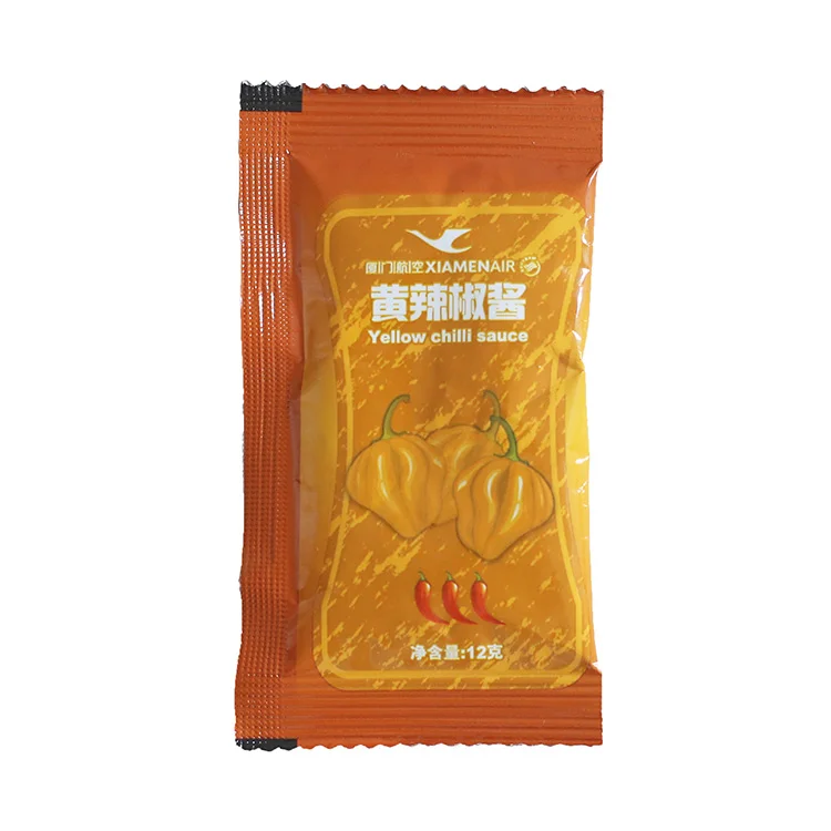 New Style Hot Yellow Chilli Sauce Best Quality Natural Taste Small Packing 12G