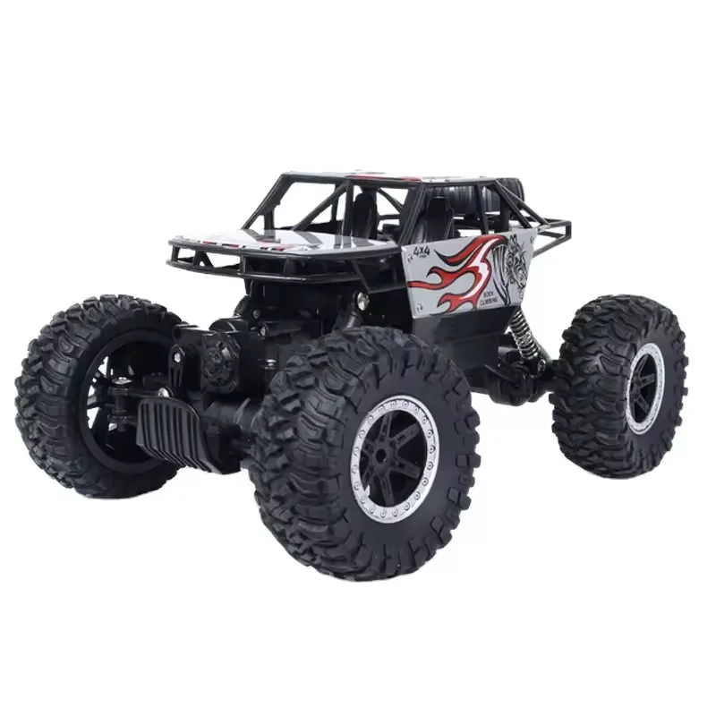 New Rechargeable Remote Control Alloy Off-Road Climbing Bike Two-Drive Model with Big Wheel Travels All Directions-RC Cars Toy