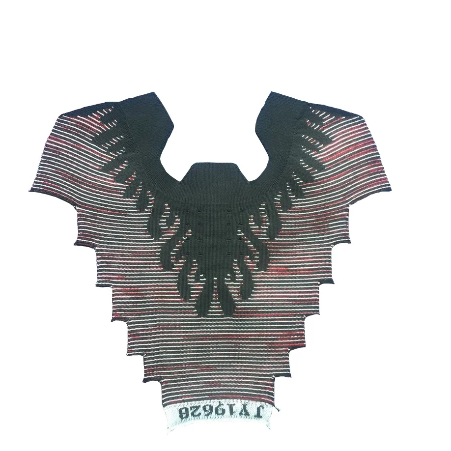 Shinning and fashionable crystal stone decorated fly knitted uppers for lady shoes