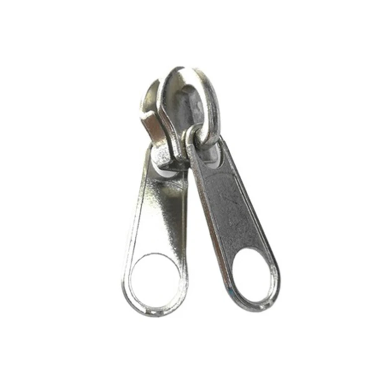 Professional Factory Made  Slide Fasteners  #10 Two Side Double Puller Metal Zipper Slider For Big Nylon Zipper