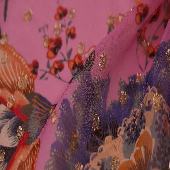 silk lurex dubai silk fabrics for clothes