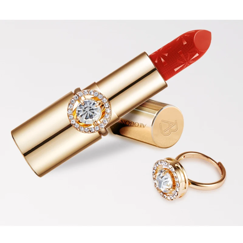 ALOBON Custom Full Color Waterproof Cosmetic Semi Velvet Matte Nude Silky Lipstick Private Label Makeup