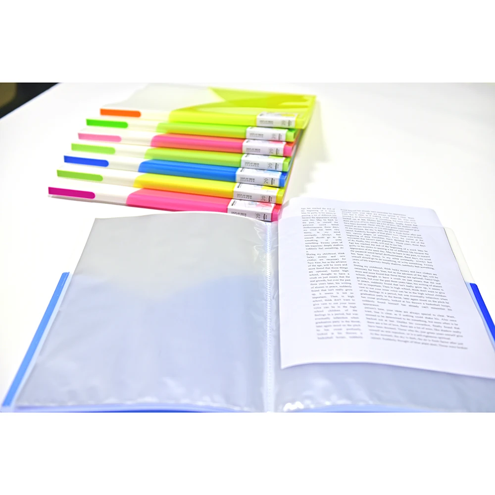 Display book A4 insert folder inner pages plastic pp 30 pages 40 pages can be customized