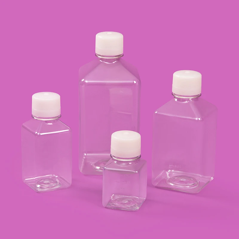 Square PETG Media Bottle