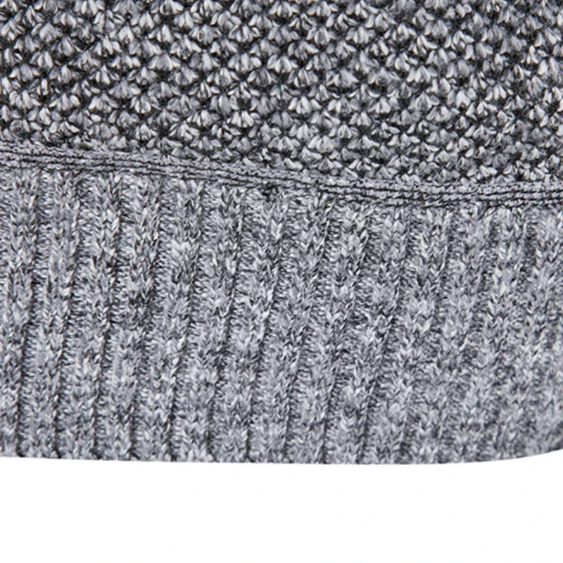 2023 Custom LOGO OEM & ODM Men Sweater Jacquard Pullover Knitwear Winter Crew Neck Cotton Knitted Designer Custom Knit Sweater