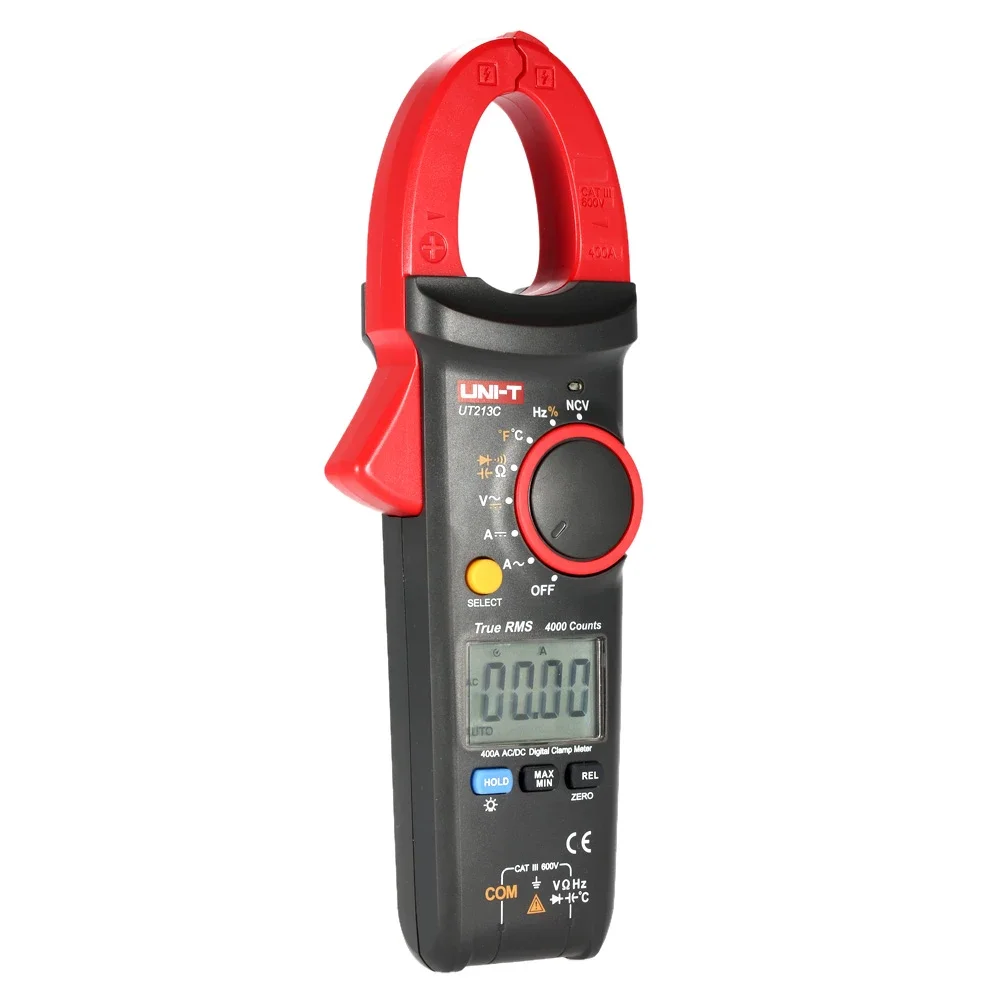 UNI-T UT213C LCD Display Digital Clamp Meter Multimeter  AC/DC Voltage Current Resistance Capacitance NCV Temperature Meter