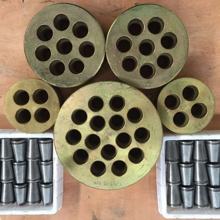 Prestressed Anchorage Anchor Gripper Wedge 3pcs for 12.7mm Post-tensioned Cable