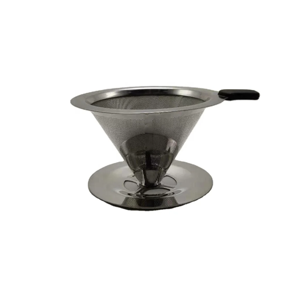 Фильтрующая Воронка для кофе капельный наполнитель для кофе капельный фильтр из нержавеющей стали сетчатый металл