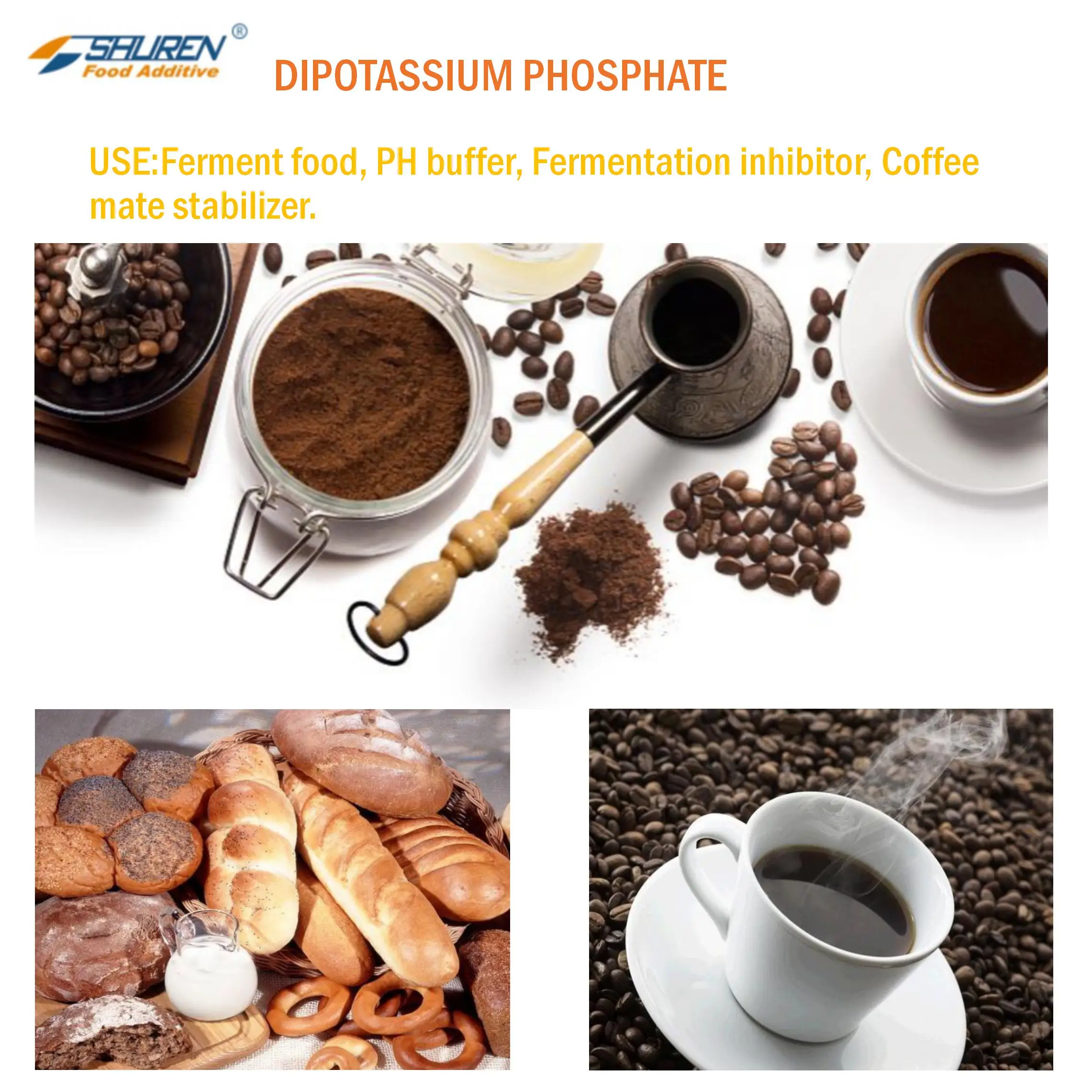 Favorable Price High Quality Food Grade Acid Phosphate Salt Dipotassium Phosphate (dkp)