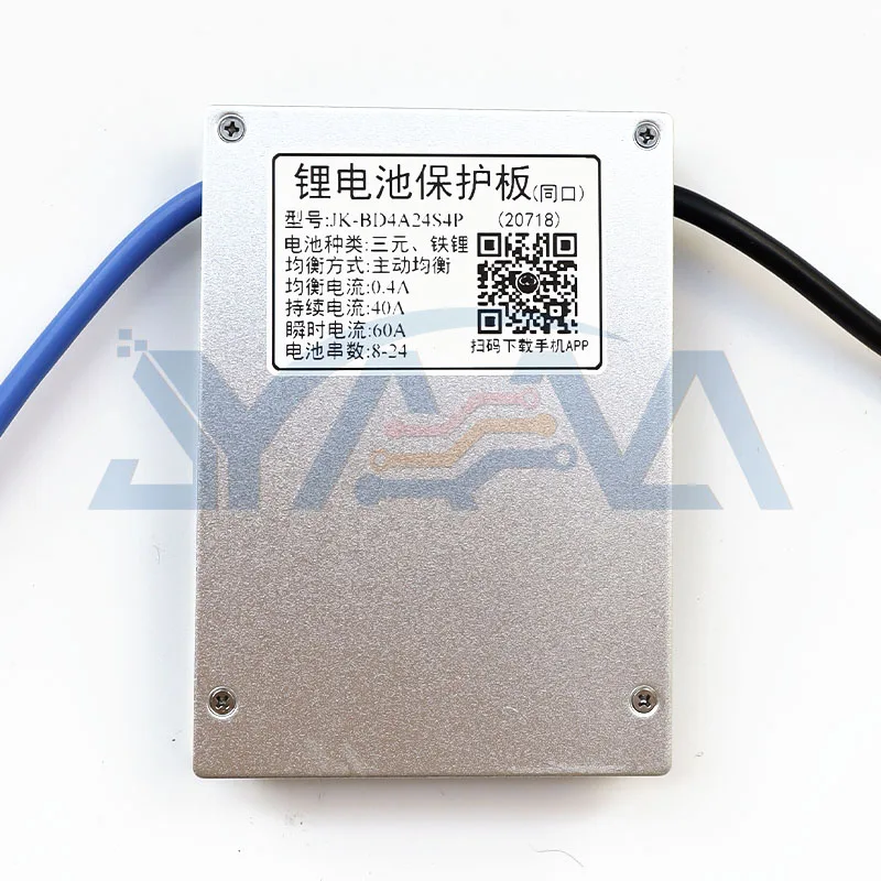 7s/8s-24s 40a 24v-96v JK active balance lfp lifepo4 3.2v lithium high voltage protection board battery management system(bms)
