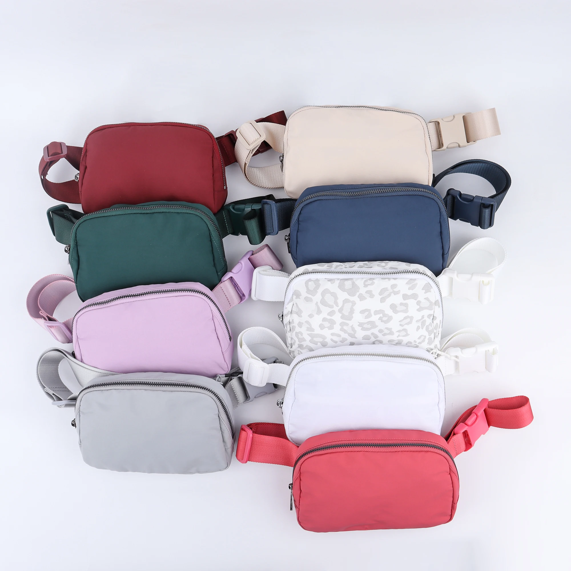 Waterproof Nylon Mini Small Fashion Side Pocket Belt Waist Pack Bags Running Bags Fanny Packs For Women