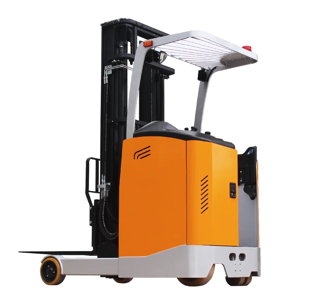 
24V electric reach truck forklift battery powered reach stacker for warehouse pallet handling 
