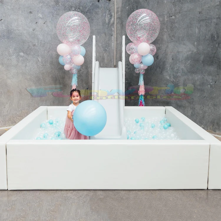 Commercial kids luxury soft play playground equipments for birthday R slide for ball pit pool