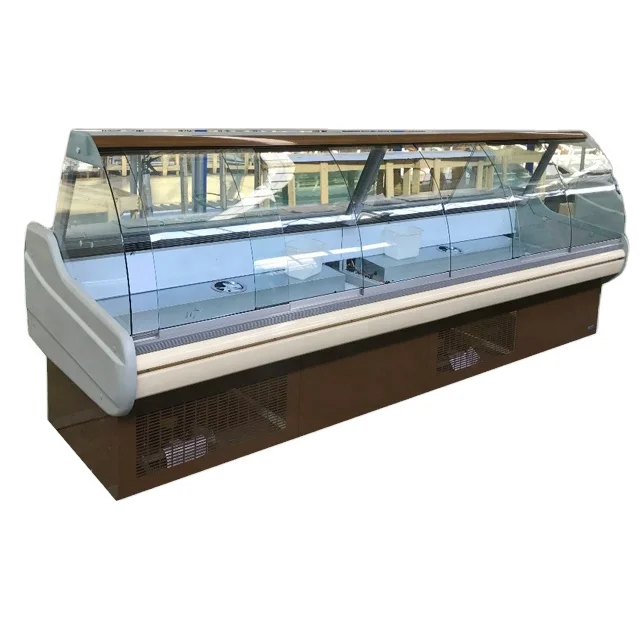 commercial cooler meat display chiller food fridge series deli service fish display refrigerator