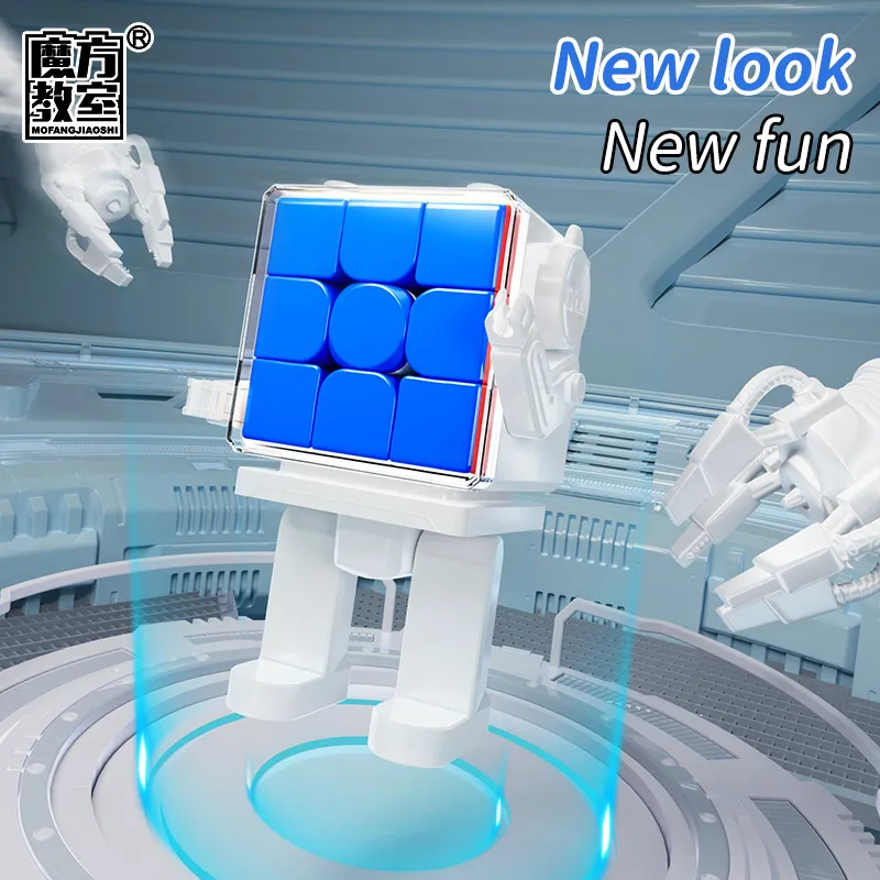 MOYU cube New Meilong 3M Magnetic Magic Cube with Cube Robot For Children Brain Training Kids Gift