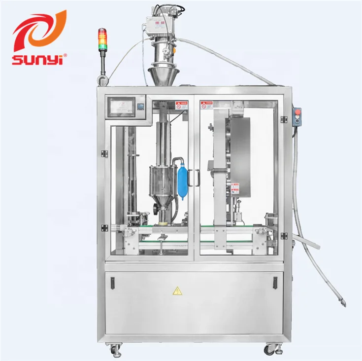 New Design Liquid Coffee Powder Milk Powder Automatic Filling Machine Powder Capsule Packaging With High Speed High Accuracy