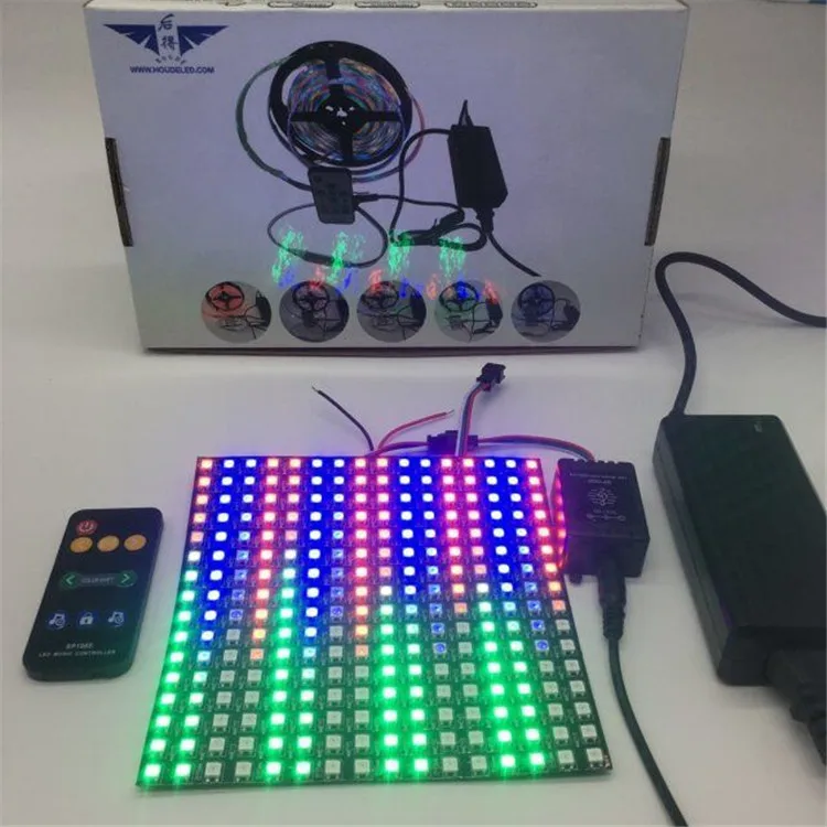 flexible 8x32 addressable p10 rgb panel WS2811 ws2812 ws2812b pixel led matrix