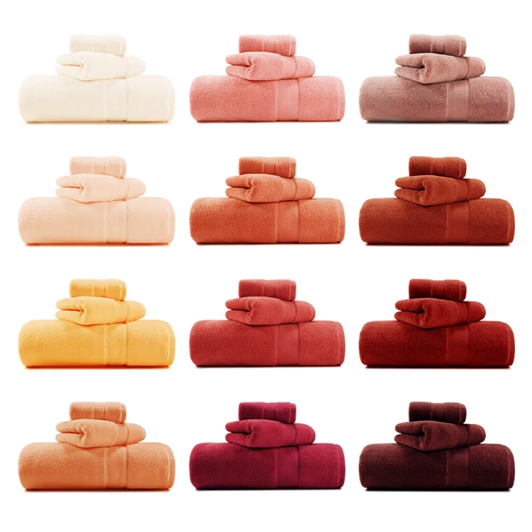 Wholesale cheap price good quality full cotton bath towels towel sets for kids and women