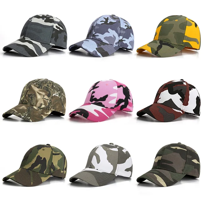 2023 Outdoor cotton camouflage baseball hat spring and autumn fashion European and American sports leisure peaked hat