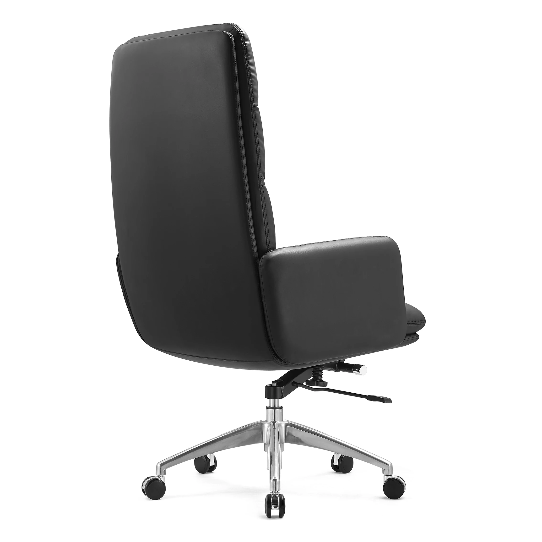 Modern simple comfortable sitting boss chair black leather office chair