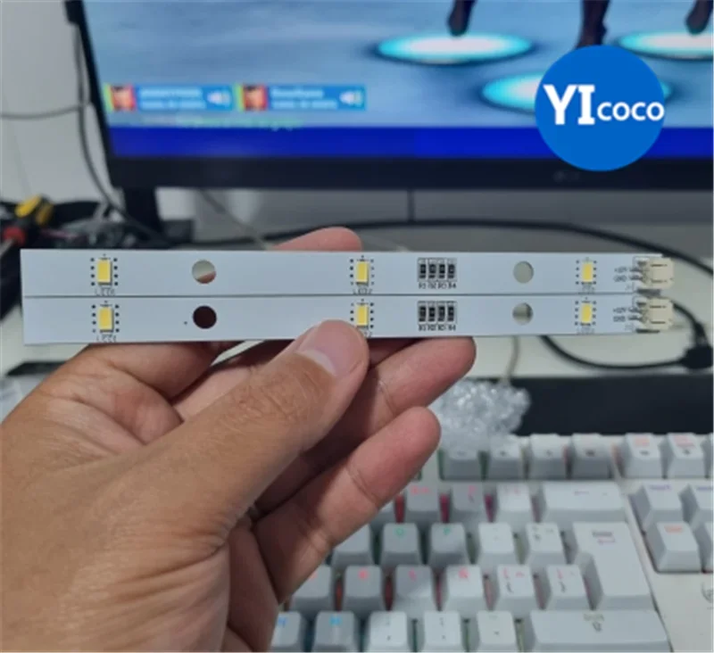 100%NEW  Freezer Refrigerator Light Bar LED Strip for RONGSHENG/ HISENSE LED Light E349766 MDDZ-162A 1629348 DC12V 2W