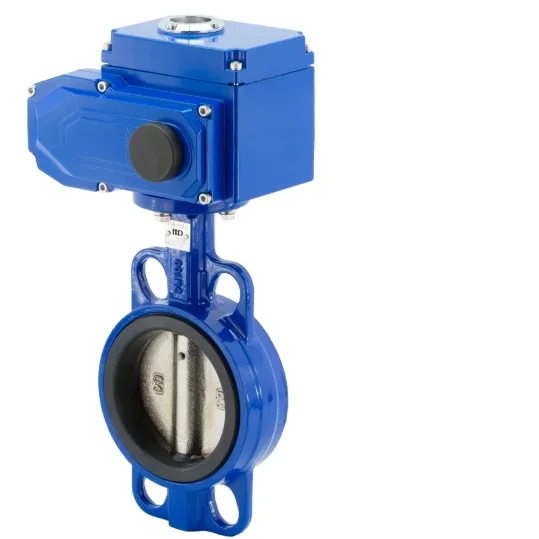 30years Factory Manufacture Motorized butterfly Valve Ductile Iron Center Line Wafer Type Electric
