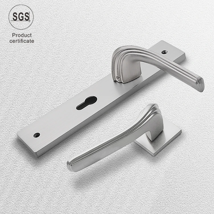 Simple Design Interior Door  Aluminum Alloy Matte Round Aluminium Alloy door handles