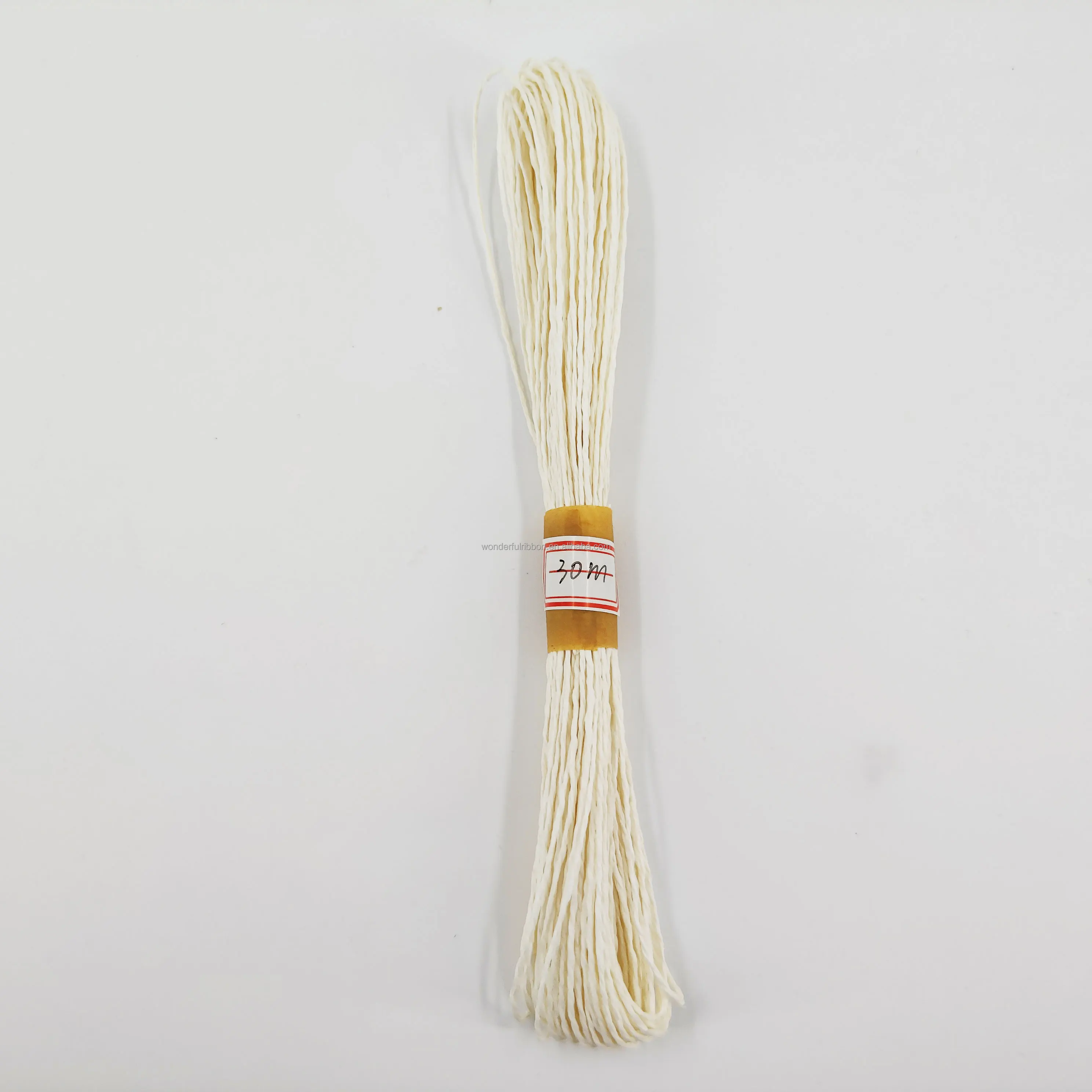 Wholesale DIY Handicraft Colored Twisted Striped Paper Raffia Twine Raffia Paper Ribbon Paper Twine Rope for Gift Ribbons