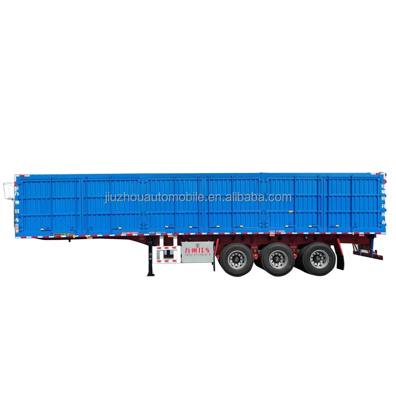Highly Safe 12R22.5 Iron Multimodal Tyre New Condition Carbon Steel Semi-Trailer Coal Transport Van Truck Trailers Max Payload