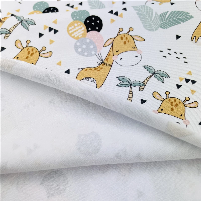 Профессиональная фабричная прямая пользовательская цифровая печать хлопковая лайкра ткань 200-260