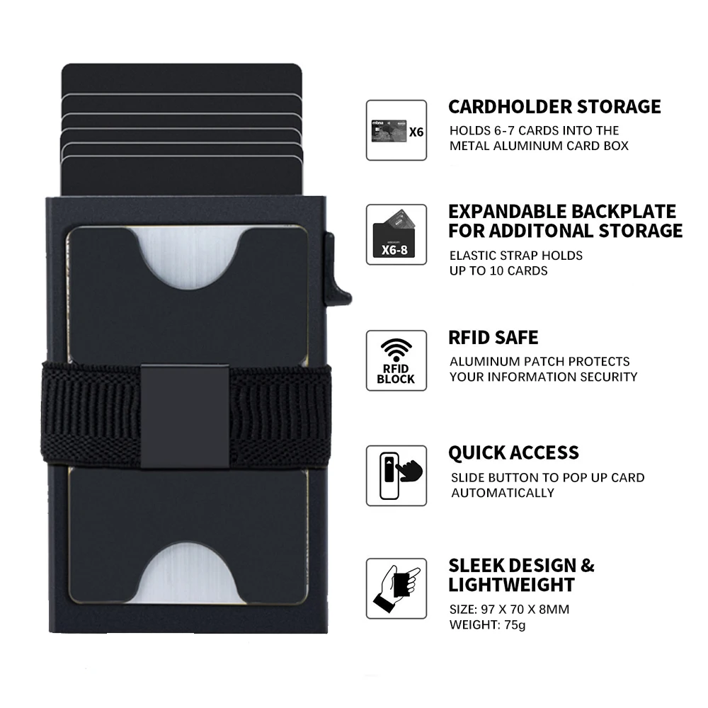 Алюминиевый смарт-бумажник