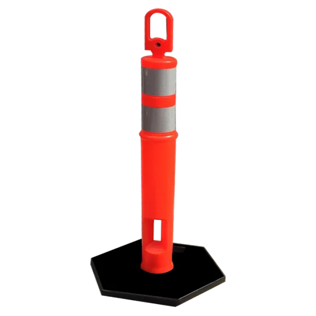 Traffic Safety Flexible Delineator Post with Rubber Base