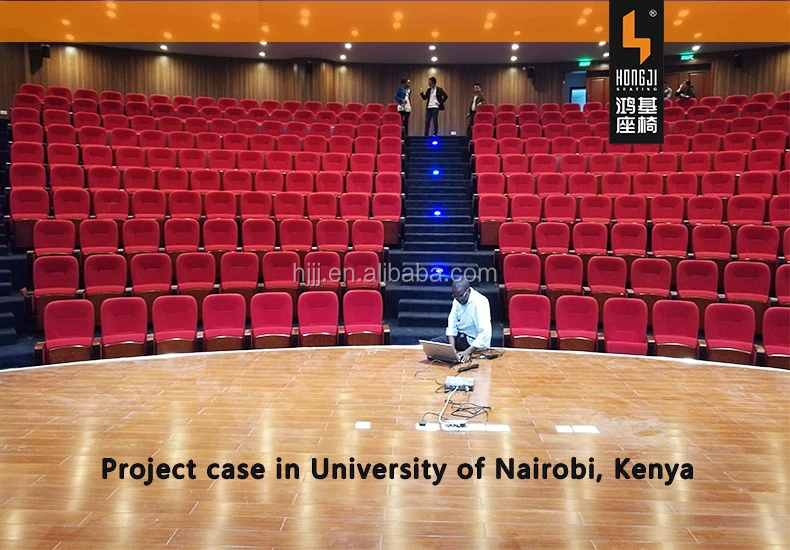 HONGJI Harvard Medical School auditorium seats with desk,High quality school classroom furniture for auditorium theater seating