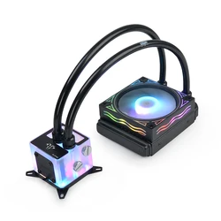 Кулер для процессора с водяным охлаждением, RGB-подсветкой, LGA 1151/2011/AM3 +/AM4