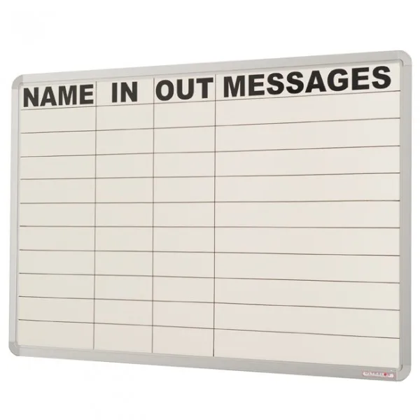 White Schedule Week Planner Board