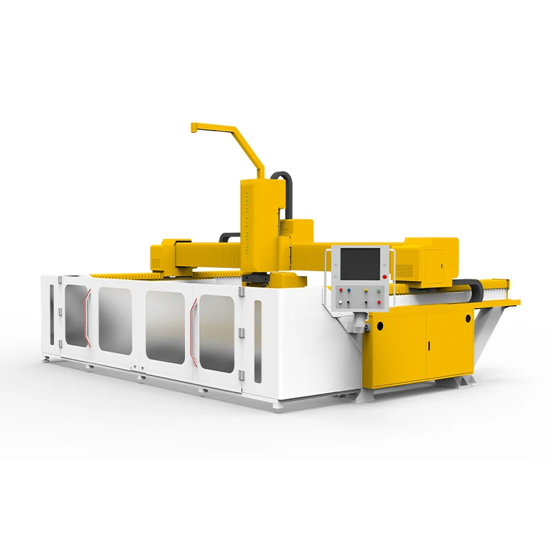 Automatic Sintered Stone Cutting Bridge Saw 5 Axis For Stone Countertops Sink Cutting