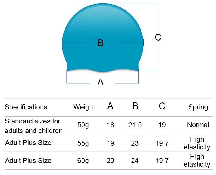 Men Women Extra Large Dome Bulk Swim Pool Beach Hat Big Bathing Silicone Swimming Caps