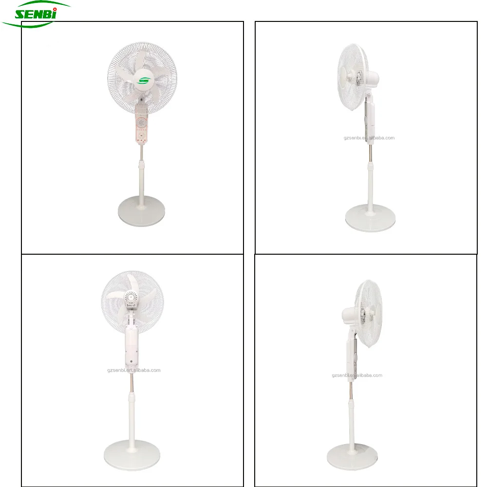 SENBI Multi-Function BLDC motor 16 inch Rechargeable Stand fan with Remote/ Light/USB