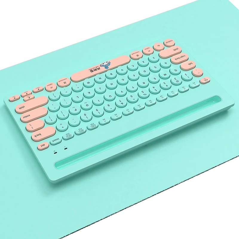 NACODEX 320i Cute Round keycap Custom BT Wireless Keyboard for iPad Android IOS compact Office mini keyboards