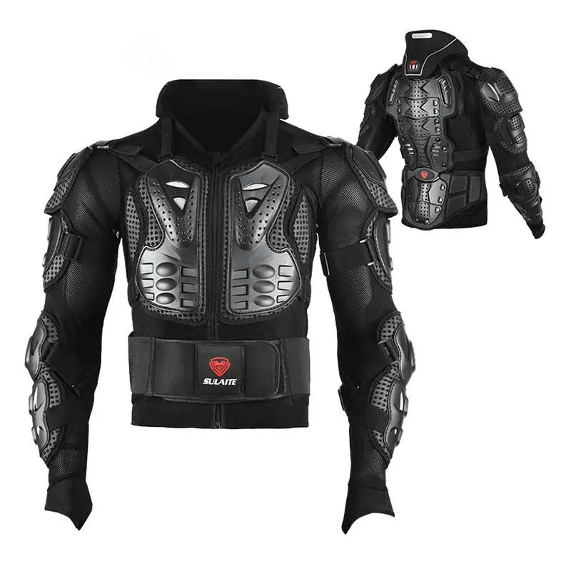 one suit of off-road riding racing motocross motorcycle riding protective vest clothing with neck armor