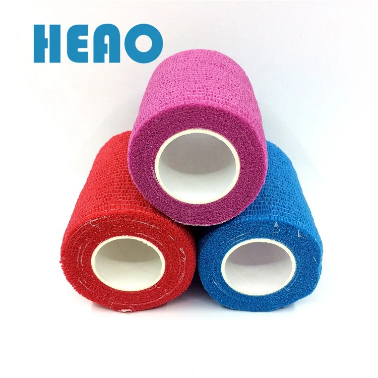 7.5cm*4.5m Colorful Sports Athletic Self Adhesive Elastic Cohesive bandage