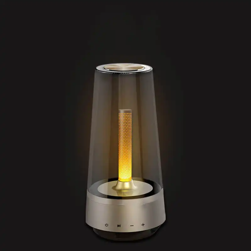 Rechargeable Led Desk Lamp Office Table Lights With Bluetooth Speaker Atmosphere Bedroom Bar Hotel Lamp Candle mood lights