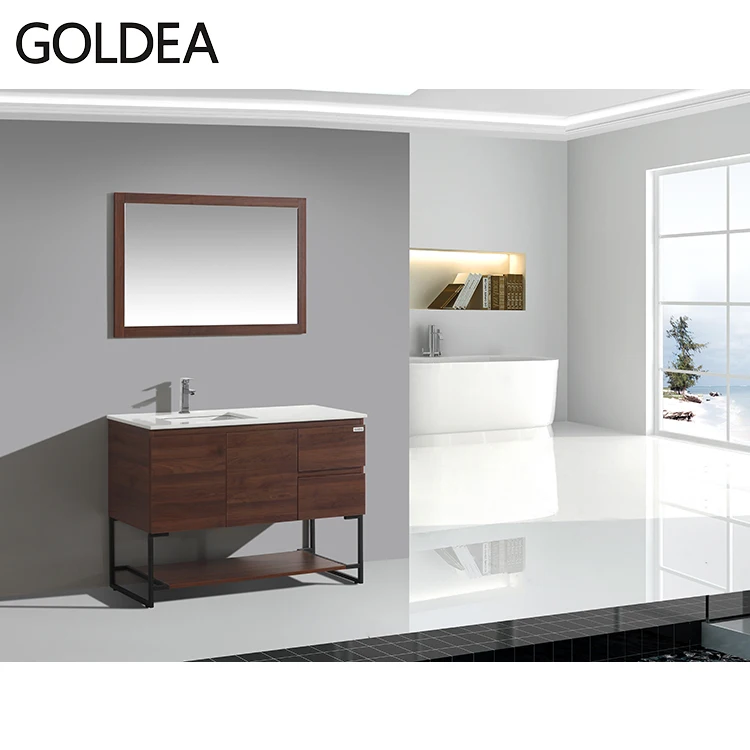 Wholesale 40 inch Chinese free standing bathroom furniture vanity set