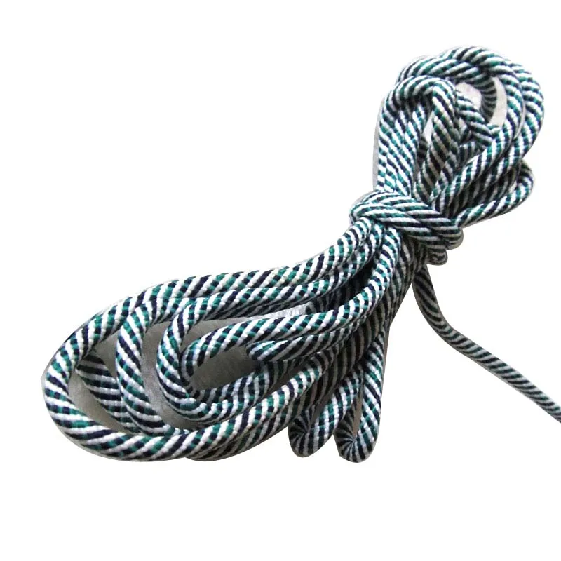 RH24 manufacturer supply  5mm drawcord rope black and white and khaki mixed braid pullstring cord