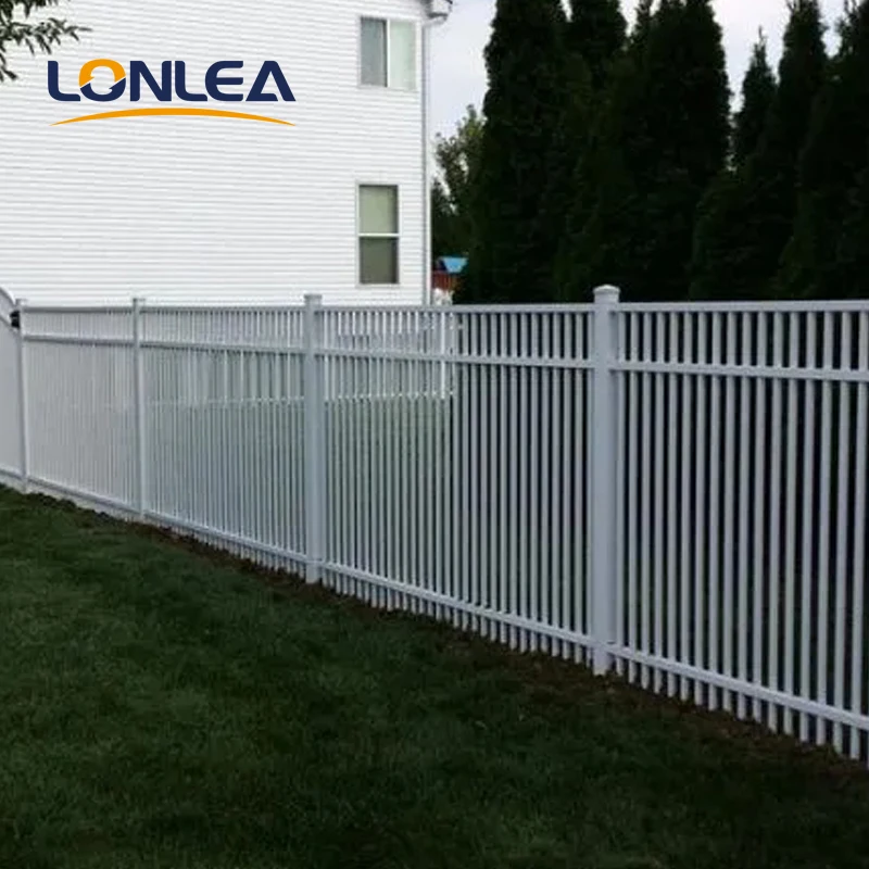 Modern Wrought Iron Design Fencing Galvanized Steel Garden Balcony Panel Metal Fence