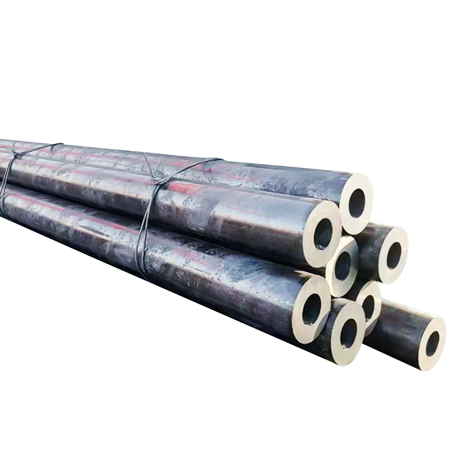 ASTM A106 A53 API 5L Seamless Carbon Steel Tube X42-X80 Oil and Gas Pipelines 12m Length ISO9001 Certified for Boiler Usage