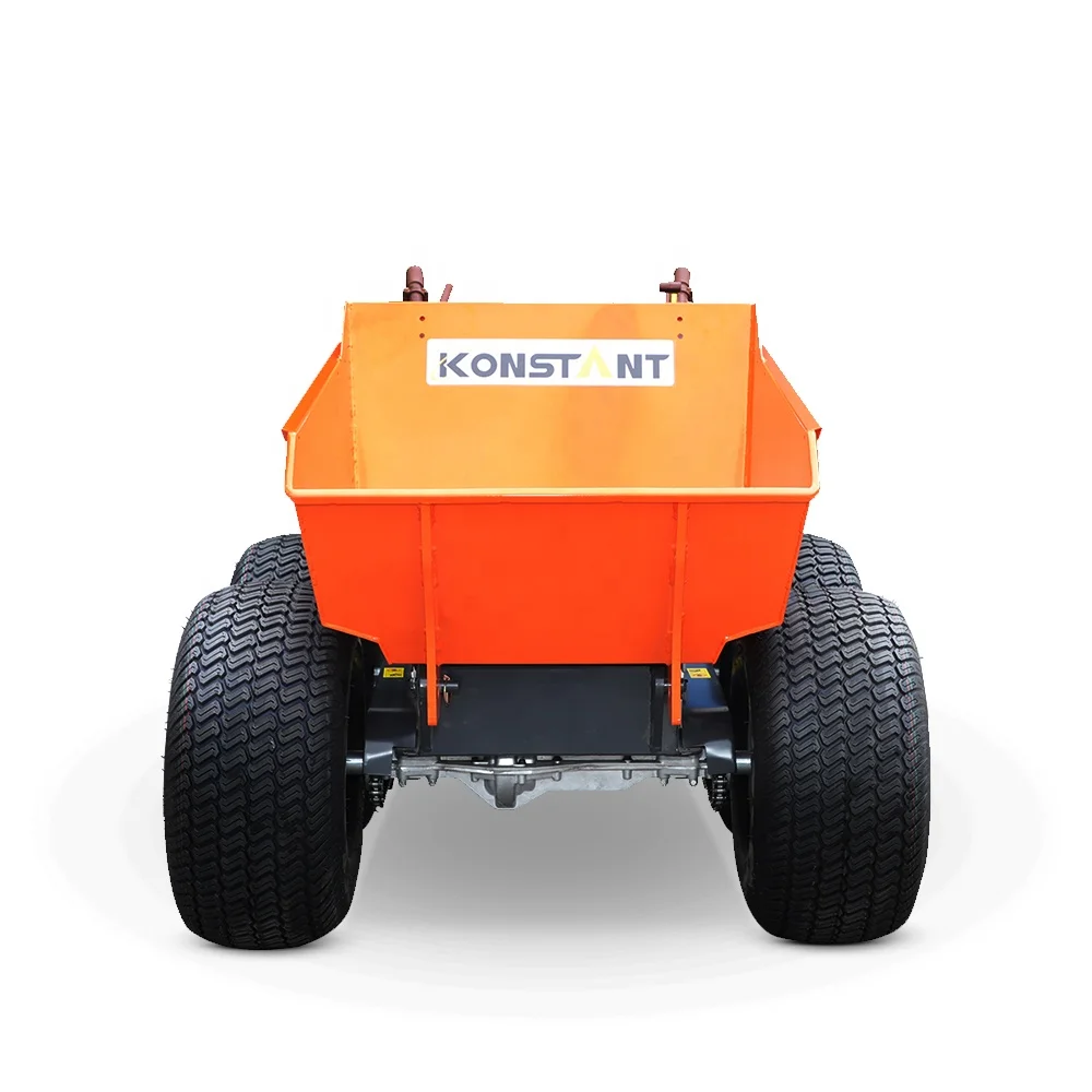 Low price load 250kg gasoline engine 4x4 self-loading fullway garden dump mini track dumper for transport work